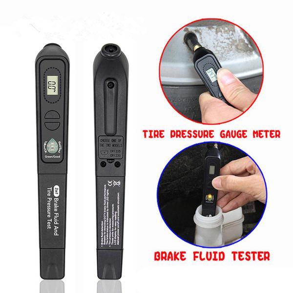 2 in 1 digital tire pressure gauge brake fluid tester pen lcd display car diagnostic tool for dot3 dot4 dot5.1 car accessories
2 in 1 digital tire pressure gauge brake fluid tester pen lcd display car diagnostic tool for dot3 dot4 dot5.1 car accessories