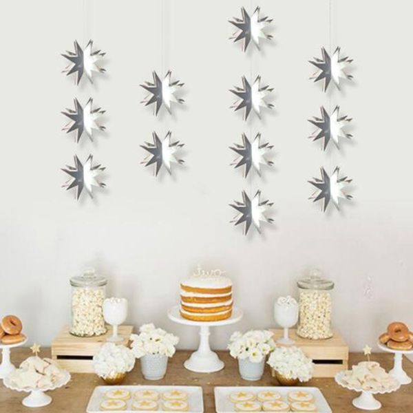 6pcs/set golden silver color eight pointed star paper garland stereo mirror christmas pendant party mall window paper garland
6pcs/set golden silver color eight pointed star paper garland stereo mirror christmas pendant party mall window paper garland