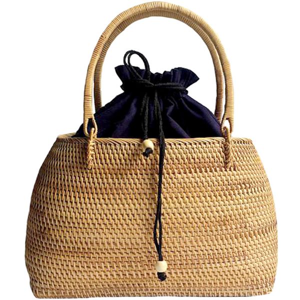 women vintage straw bag female handmade weave handbag bohemian ladies rattan basket travel summer beach drawstring tote
women vintage straw bag female handmade weave handbag bohemian ladies rattan basket travel summer beach drawstring tote
