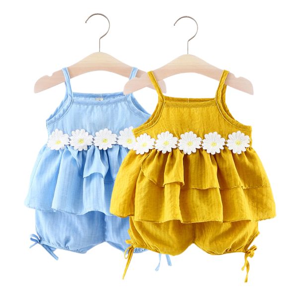 2020 summer new 2-piece sleeveless sling soft and cute breathable girl baby suit summer kids clothing casual dropshipping, White
2020 summer new 2-piece sleeveless sling soft and cute breathable girl baby suit summer kids clothing casual dropshipping, White