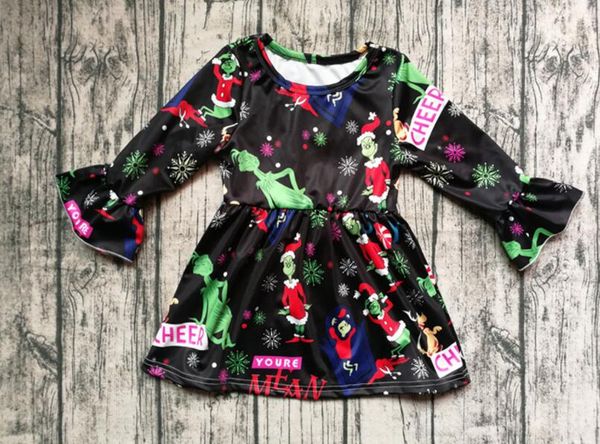 new christmas children's dresses horn sleeve children's christmas long sleeve dresses fit party clothes ing, Red;yellow
new christmas children's dresses horn sleeve children's christmas long sleeve dresses fit party clothes ing, Red;yellow