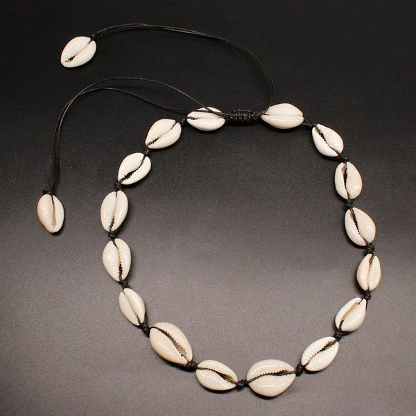 chokers summer beach natural shell necklace handmade bohemian rope chain adjustable clavicle necklaces for women fashion neck jewelry, Golden;silver
chokers summer beach natural shell necklace handmade bohemian rope chain adjustable clavicle necklaces for women fashion neck jewelry, Golden;silver
