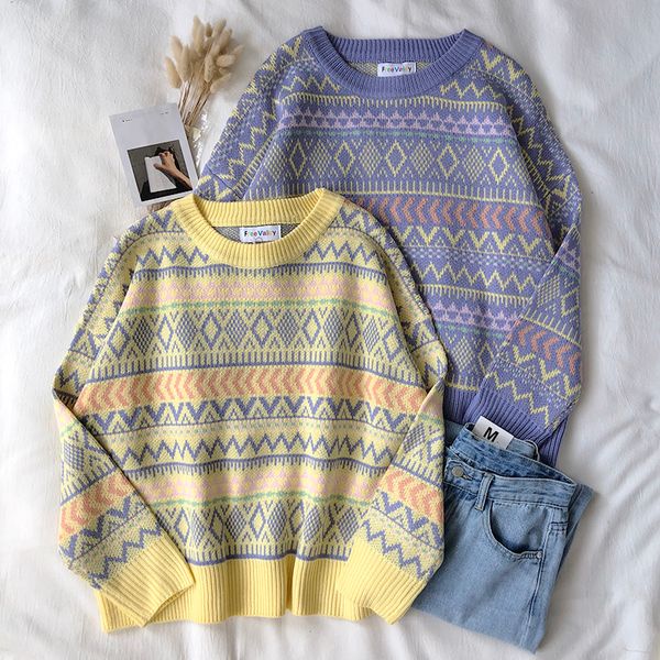 2020 winter autumn women sweater long sleeve yellow blue romantic jacquard weave embroidery grandmother knit sweater jumper, White;black
2020 winter autumn women sweater long sleeve yellow blue romantic jacquard weave embroidery grandmother knit sweater jumper, White;black