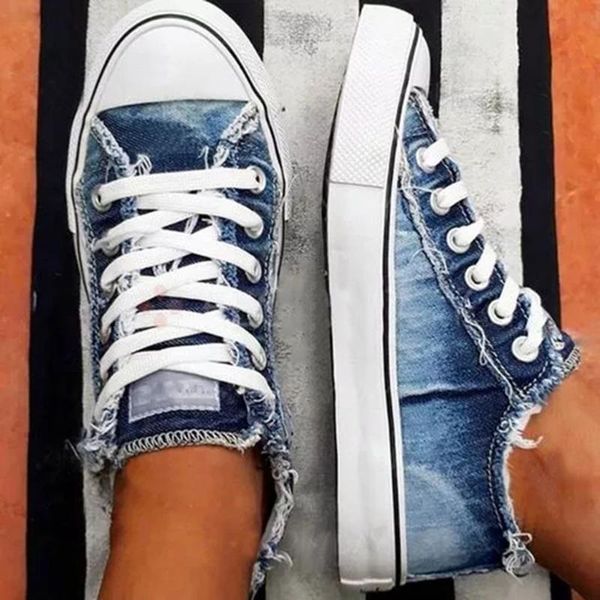 blwbyl women canvas denim sneakers female casual shoes summer shoes trainers lace up basket femme tenis feminino #t1g, Black
blwbyl women canvas denim sneakers female casual shoes summer shoes trainers lace up basket femme tenis feminino #t1g, Black