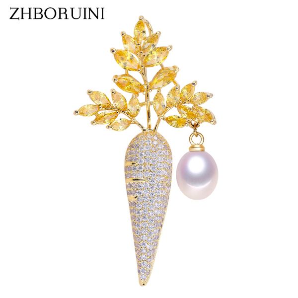 zhboruini 2019 new natural freshwater pearl brooch creative carrot brooch pins pearl jewelry for women accessories non fading, Slivery;golden
zhboruini 2019 new natural freshwater pearl brooch creative carrot brooch pins pearl jewelry for women accessories non fading, Slivery;golden