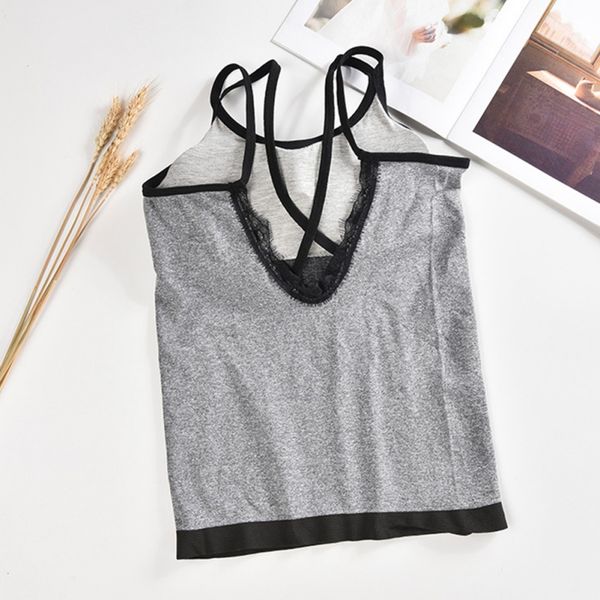 бесшовные хлопчатобумажные камзолы для женщин band lingerie pad vest tube top summer tank top cross straps one-piece underwear camisoles z, Black;white
бесшовные хлопчатобумажные камзолы для женщин band lingerie pad vest tube top summer tank top cross straps one-piece underwear camisoles z, Black;white