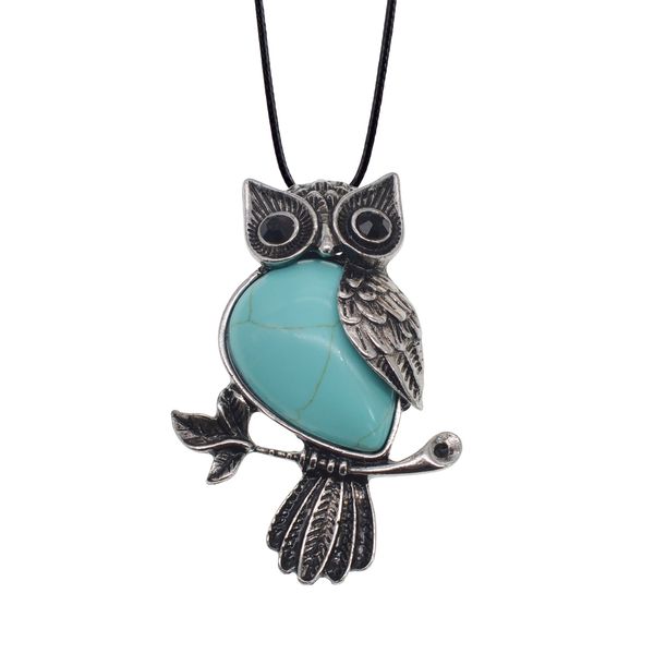 owl necklace healing pendant women men's spiritual energy gemstone necklace - 19", Silver
owl necklace healing pendant women men's spiritual energy gemstone necklace - 19", Silver