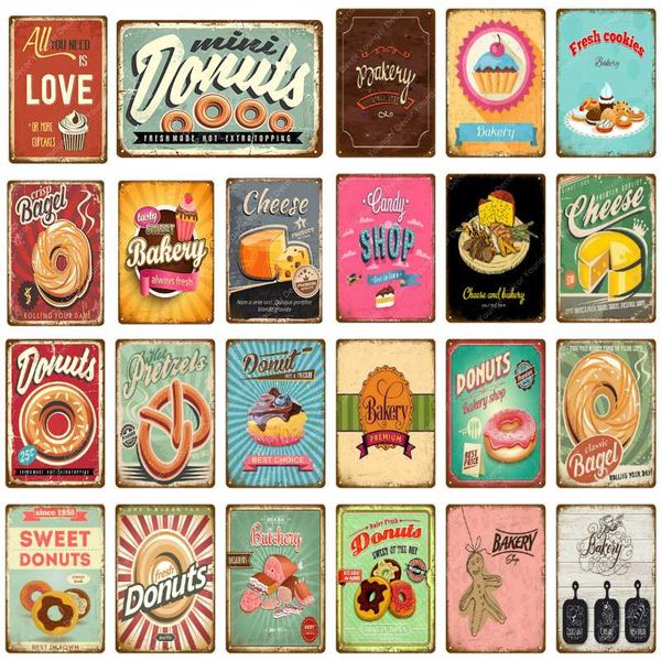 sweet donuts bagel bakery metal signs vintage painting plate cafe bar pub candy shop decor wall art carft iron poster
sweet donuts bagel bakery metal signs vintage painting plate cafe bar pub candy shop decor wall art carft iron poster