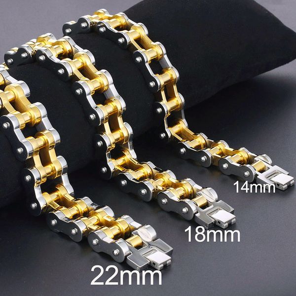 men bike bicycle motorcycle chain bracelet punk stainless steel bracelets metal link chains trendy bangle jewelry boyfriend gift, Black
men bike bicycle motorcycle chain bracelet punk stainless steel bracelets metal link chains trendy bangle jewelry boyfriend gift, Black