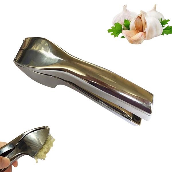 1 pc garlic press stainless steel alloy cutter ginger crusher meat presser grinder kitchen squeeze tool wh0547
1 pc garlic press stainless steel alloy cutter ginger crusher meat presser grinder kitchen squeeze tool wh0547