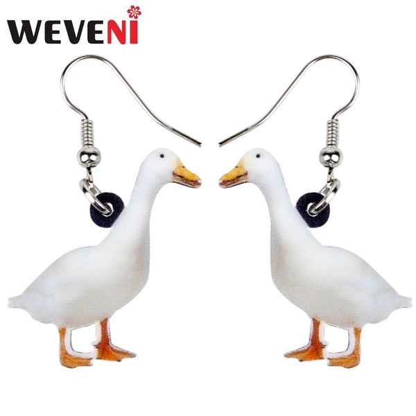 weveni acrylic snowy duck quacker fowl earrings big long dangle drop novelty farm animal jewelry for women girls teens wholesale, Silver
weveni acrylic snowy duck quacker fowl earrings big long dangle drop novelty farm animal jewelry for women girls teens wholesale, Silver