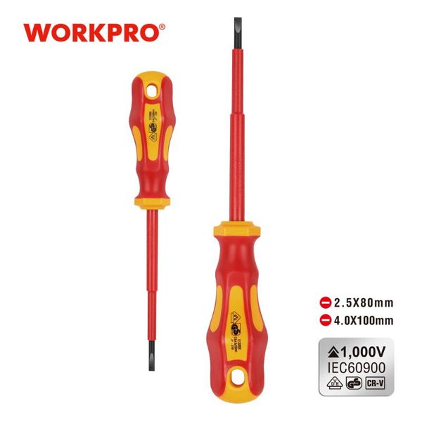 workpro vde insulated screwdriver high voltage 1000v magnetic slotted screwdriver durable hand tools
workpro vde insulated screwdriver high voltage 1000v magnetic slotted screwdriver durable hand tools