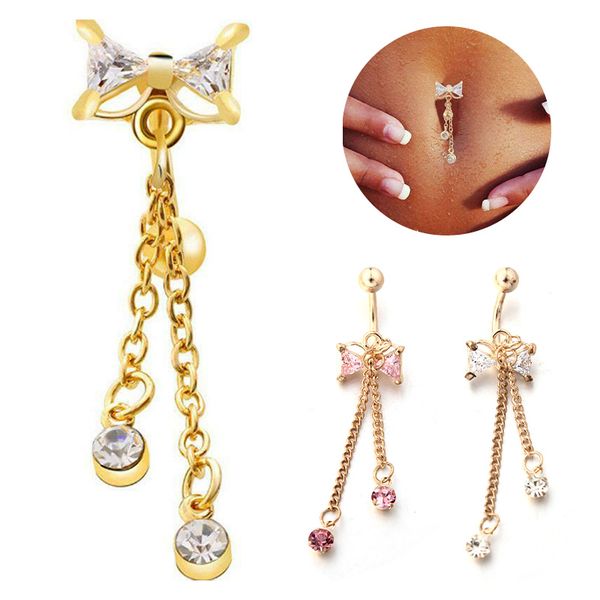 fashion metal bowknot belly button rings bar stainless steel surgical piercing body jewelry for women navel piercing, Slivery;golden
fashion metal bowknot belly button rings bar stainless steel surgical piercing body jewelry for women navel piercing, Slivery;golden