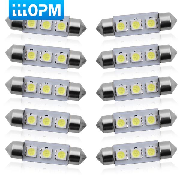 10psc 31mm 36mm 39mm 41mm 12v c5w cold white 3 smd led festoon interior dome light lamp bulb for carng car styling light
10psc 31mm 36mm 39mm 41mm 12v c5w cold white 3 smd led festoon interior dome light lamp bulb for carng car styling light