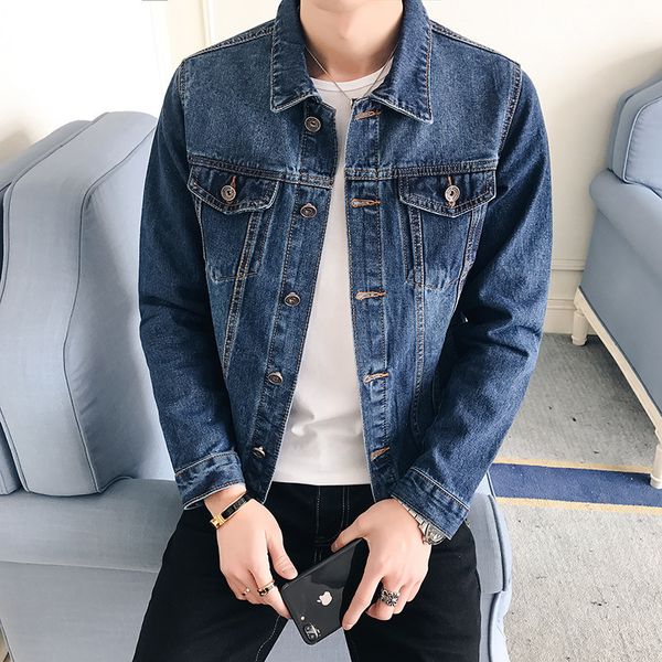 spring jeans coat men's spring and autumn new style korean-style trend cowboy clothing slim fit handsome men jacket, Black;brown
spring jeans coat men's spring and autumn new style korean-style trend cowboy clothing slim fit handsome men jacket, Black;brown