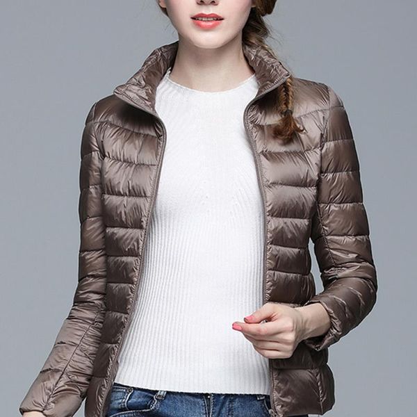 women down long sleeve jacket fashion stand collar solid color jacket winter slim short casual, Black
women down long sleeve jacket fashion stand collar solid color jacket winter slim short casual, Black