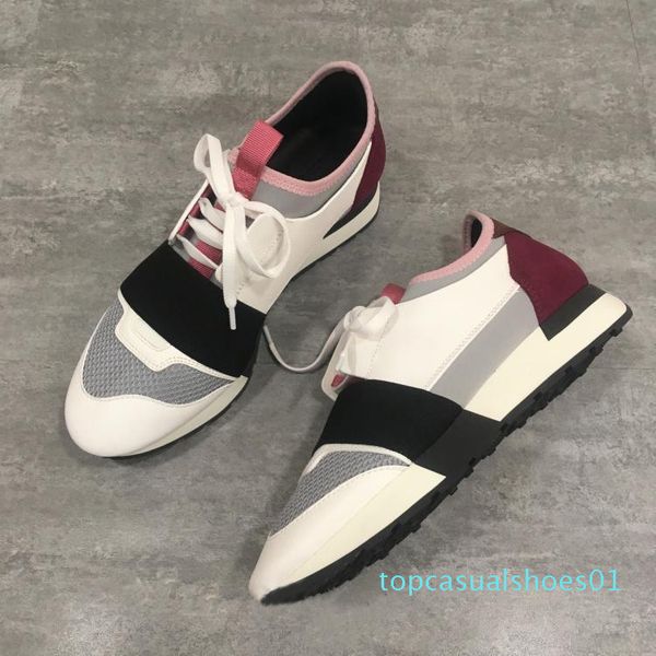 designer sneakers zapatos mujer race runner shoes man woman casual shoes genuine leather mesh pointed toe trainers with box t01, Black
designer sneakers zapatos mujer race runner shoes man woman casual shoes genuine leather mesh pointed toe trainers with box t01, Black