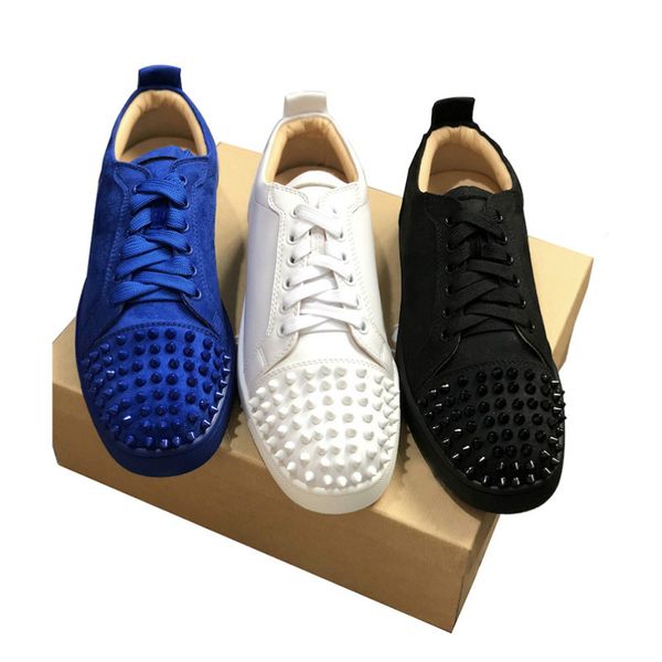 new sneakers red bottom shoe low cut suede spike shoes for men and women shoes party wedding crystal leather sneakers, Black
new sneakers red bottom shoe low cut suede spike shoes for men and women shoes party wedding crystal leather sneakers, Black