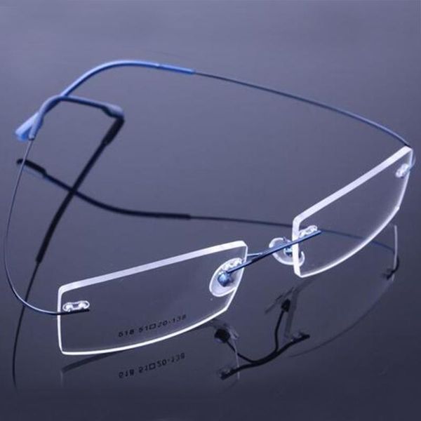 vintage retail 9 colors lightweight rimless glasses frames memory titanium eyeglasses spectacle prescription optical frames, Black
vintage retail 9 colors lightweight rimless glasses frames memory titanium eyeglasses spectacle prescription optical frames, Black
