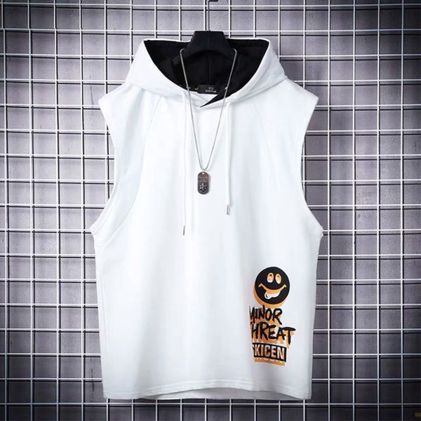 ins hooded sleeveless summer chic fashion brand printing loose streetwear cotton neutral korean version trend, Black
ins hooded sleeveless summer chic fashion brand printing loose streetwear cotton neutral korean version trend, Black