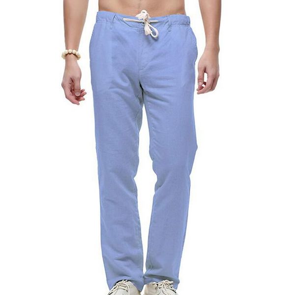 мужчины лето тонкие брюки повседневные sweatpants натуральный хлопок льняные брюки прямые pantalones hombre solid slim fit мужские брюки, Black
мужчины лето тонкие брюки повседневные sweatpants натуральный хлопок льняные брюки прямые pantalones hombre solid slim fit мужские брюки, Black