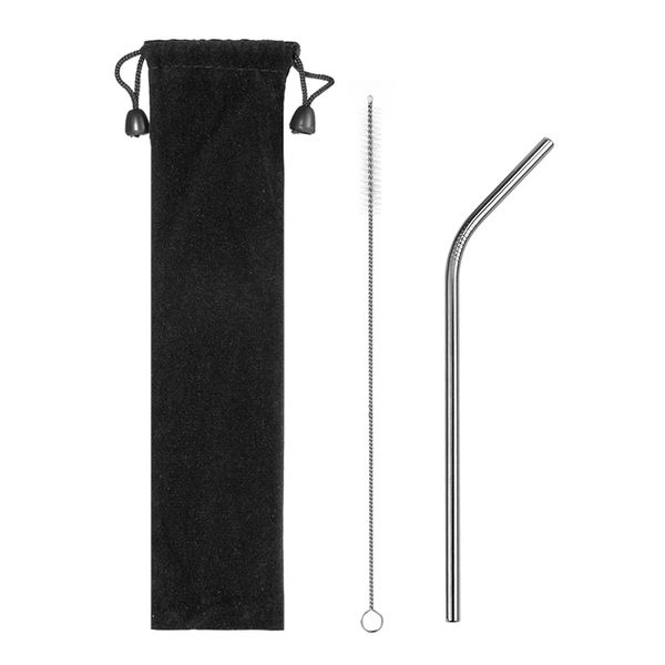 stainless steel drinking straws reusable metal bent/ straight straws with cleaning brush and storage bag for juice drinks
stainless steel drinking straws reusable metal bent/ straight straws with cleaning brush and storage bag for juice drinks