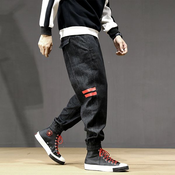 fashion streetwear men jeans vintage designer loose fit cargo pants stripe printed designer hip hop jogger jeans men harem pants, Blue
fashion streetwear men jeans vintage designer loose fit cargo pants stripe printed designer hip hop jogger jeans men harem pants, Blue
