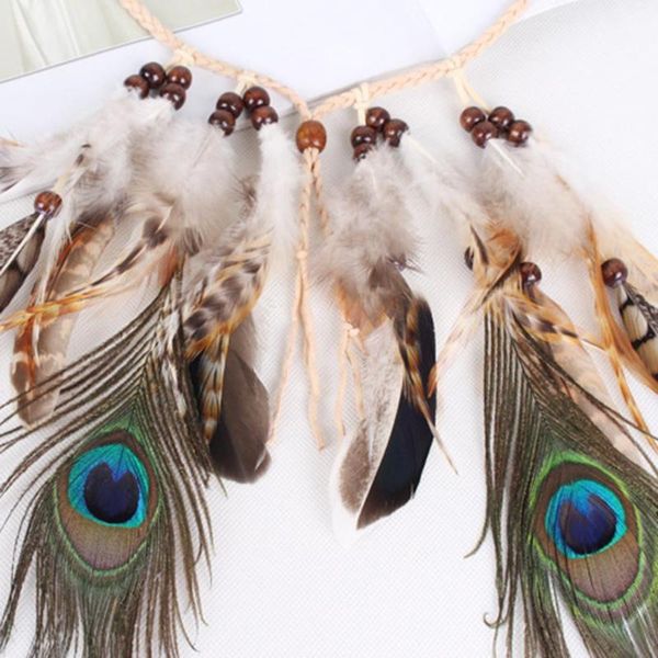 feather headband adjustable headdress festival boho hairband women girl hair accessories b88, Golden;white
feather headband adjustable headdress festival boho hairband women girl hair accessories b88, Golden;white