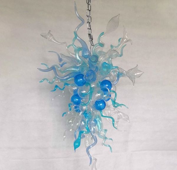 Custom Clear Blue Art Glass Chandelier Artistic Style Energy Saving Murano Glass Chain Hanging Lights for Hotel Kitchen Decorative
Custom Clear Blue Art Glass Chandelier Artistic Style Energy Saving Murano Glass Chain Hanging Lights for Hotel Kitchen Decorative