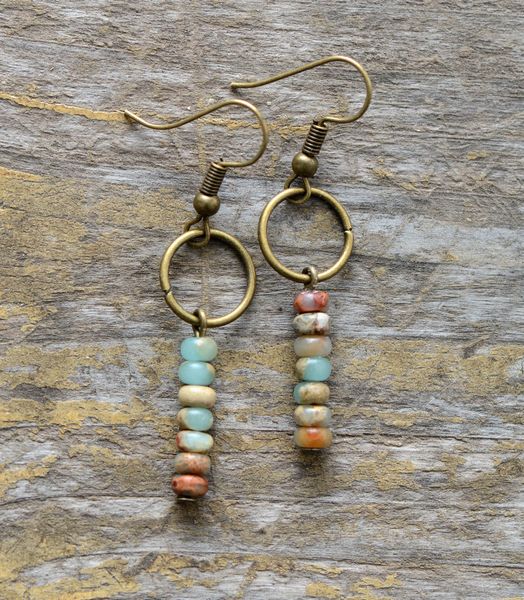 womens earrings vintage natural stone dangle earrings designer bohemian european ethnic jewelry dropshipping, Silver
womens earrings vintage natural stone dangle earrings designer bohemian european ethnic jewelry dropshipping, Silver