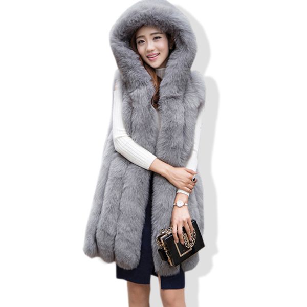 women casual hooded warm slim sleeveless faux fur coat winter vest thick jacket coat women casaco feminino tanks, Black
women casual hooded warm slim sleeveless faux fur coat winter vest thick jacket coat women casaco feminino tanks, Black