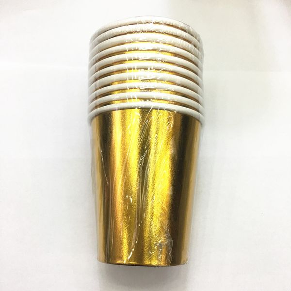 10/pack solid gold theme paper cups pure gold theme party decorations plain disposable cups
10/pack solid gold theme paper cups pure gold theme party decorations plain disposable cups