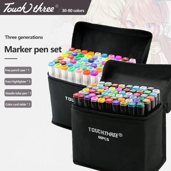 touchthree 30/40/60/80 color markers manga drawing markers pen alcohol based sketch felt-tip oily twin brush pen art supplies
touchthree 30/40/60/80 color markers manga drawing markers pen alcohol based sketch felt-tip oily twin brush pen art supplies