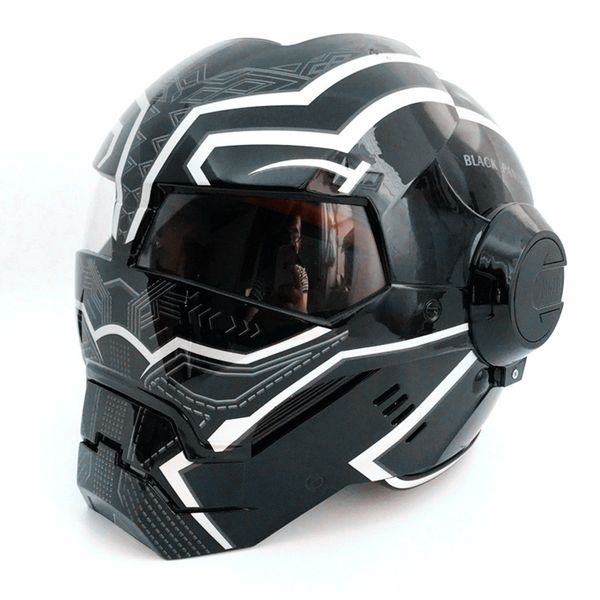 masei black panther helmet open face iron man motorcycle helmet casco moto civil war roles
masei black panther helmet open face iron man motorcycle helmet casco moto civil war roles