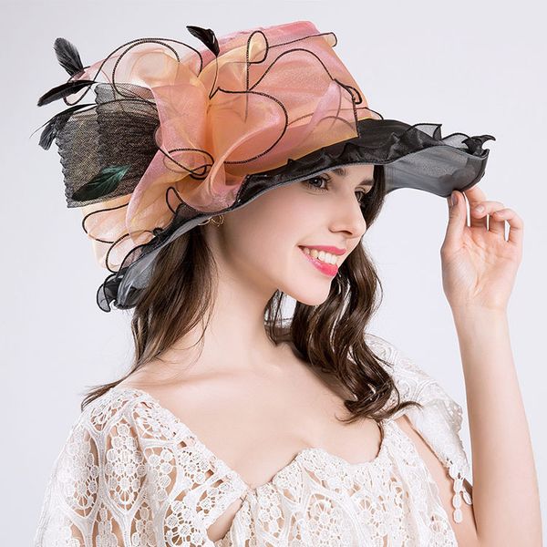hat spring new mesh flax feather flower bow-knot big eaves lace bridal wedding hat elegent wedding hair accessories headband
hat spring new mesh flax feather flower bow-knot big eaves lace bridal wedding hat elegent wedding hair accessories headband