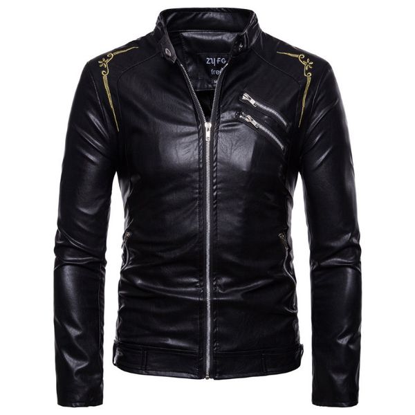 europe and america embroidery men's leather jackets classic design brand motorcycle leather jackets male autumn bomber, Black
europe and america embroidery men's leather jackets classic design brand motorcycle leather jackets male autumn bomber, Black