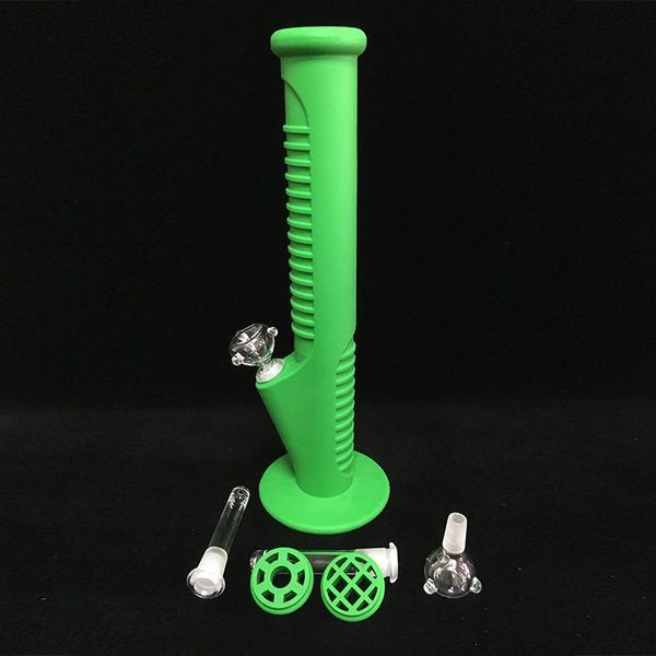 14 inch green silicone bongs with glass quartz nail glass bongs glass pipes water bongs with accessory
14 inch green silicone bongs with glass quartz nail glass bongs glass pipes water bongs with accessory