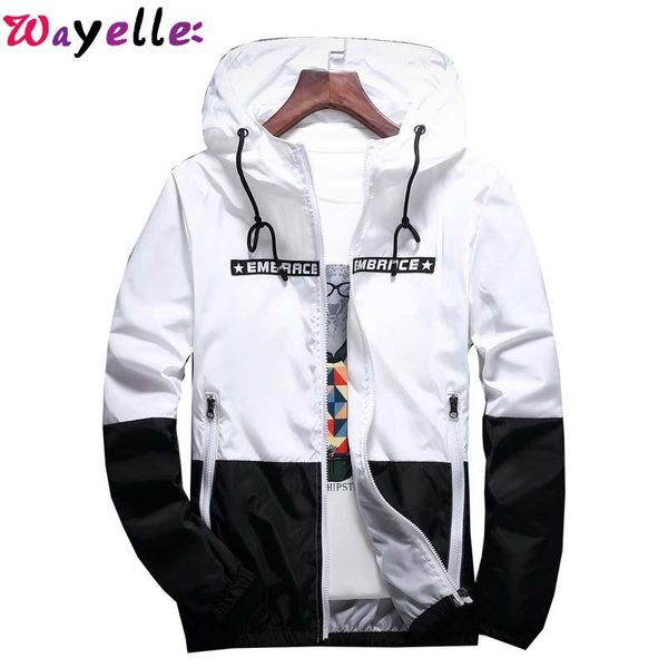 2019 new autumn bomber hooded jacket men's fashion casual slim patchwork windbreaker jackets male outwear zipper thin coats, Black;brown
2019 new autumn bomber hooded jacket men's fashion casual slim patchwork windbreaker jackets male outwear zipper thin coats, Black;brown