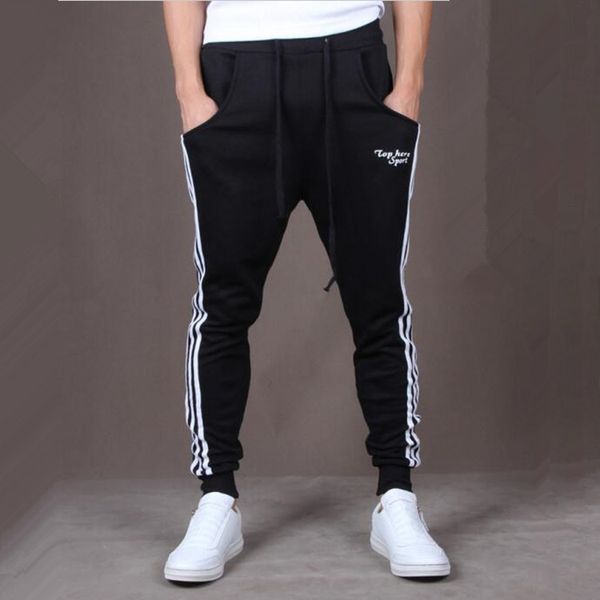 2019 new mens fitness trousers three side bar spring time slim fit jogging casual style outdoor training pants, Black
2019 new mens fitness trousers three side bar spring time slim fit jogging casual style outdoor training pants, Black