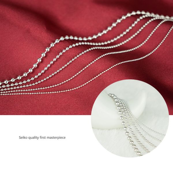 real 925 sterling silver round bead ball chain necklace for women men girls boys fashion party costume jewelry festive gift, Golden;silver
real 925 sterling silver round bead ball chain necklace for women men girls boys fashion party costume jewelry festive gift, Golden;silver