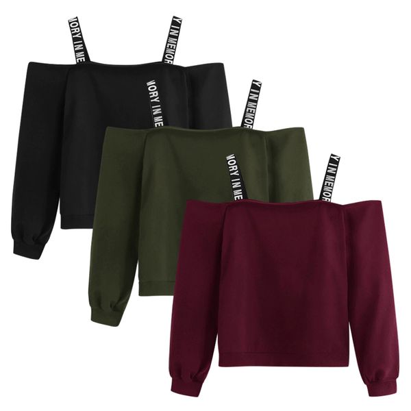 off shoulder sweatshirts new women long sleeve sweatshirt letter print pullover blouse black hoodie bluza dresowa damska
off shoulder sweatshirts new women long sleeve sweatshirt letter print pullover blouse black hoodie bluza dresowa damska
