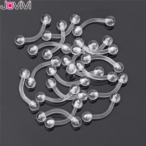 jovivi brand new 8mm/10mm 16g flexible acrylic retainer eyebrow nose ear lip ring body piercing jewelry 20pcs/set, Slivery;golden
jovivi brand new 8mm/10mm 16g flexible acrylic retainer eyebrow nose ear lip ring body piercing jewelry 20pcs/set, Slivery;golden