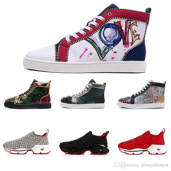 designer shoes men women chaussures studded spike sneakers triple black white red leather suede red bottoms casual shoe 36-47 vintage
designer shoes men women chaussures studded spike sneakers triple black white red leather suede red bottoms casual shoe 36-47 vintage
