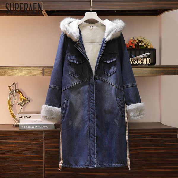 superaen new 2019 winter pluz размера женщин джинсовой ветровка пальто женщина дикого velvet утолщение с капюшоном хлопок ветровка пальто же, Black
superaen new 2019 winter pluz размера женщин джинсовой ветровка пальто женщина дикого velvet утолщение с капюшоном хлопок ветровка пальто же, Black