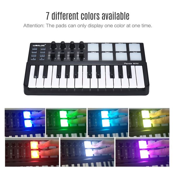 worlde 25 клавиш midi клавиатура panda mini usb midi контроллер клавиатура 8 красочной подсветка пэды
worlde 25 клавиш midi клавиатура panda mini usb midi контроллер клавиатура 8 красочной подсветка пэды