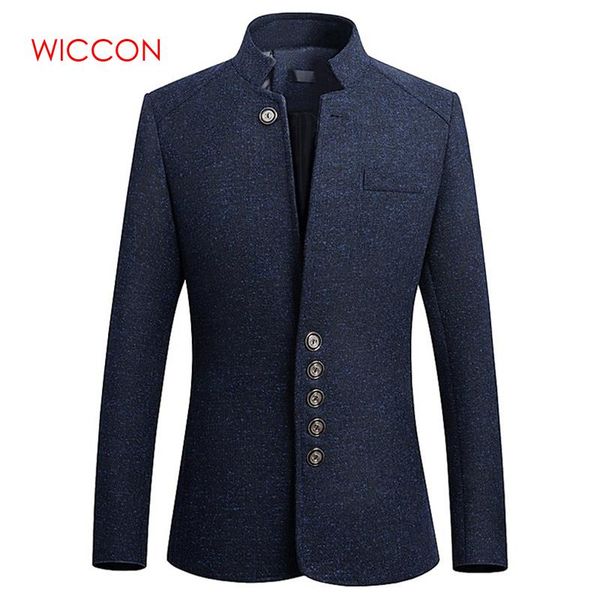 new vintage blazer men 2019 plus size chinese style business casual stand collar male blazer slim jacket, White;black
new vintage blazer men 2019 plus size chinese style business casual stand collar male blazer slim jacket, White;black