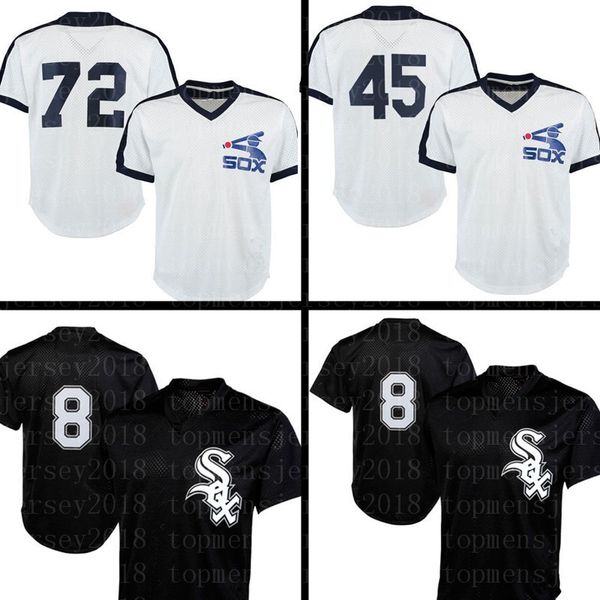 Chicago White 8 Bo Jackson Sox Jersey 45 Michael 72 Carlton Fisk Baseball Jerseys Retro Mesh Black White Jersey
Chicago White 8 Bo Jackson Sox Jersey 45 Michael 72 Carlton Fisk Baseball Jerseys Retro Mesh Black White Jersey