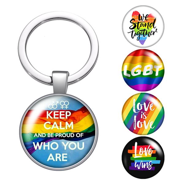 lgbt rainbow flag love is love glass cabochon keychain bag car key chain ring holder charms silver keychain for men women gifts
lgbt rainbow flag love is love glass cabochon keychain bag car key chain ring holder charms silver keychain for men women gifts