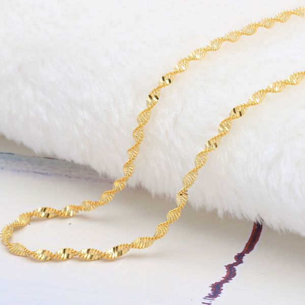 yellow twisted chain for pendant 16-30inch wholesale distribution double water wave chain necklace, Silver
yellow twisted chain for pendant 16-30inch wholesale distribution double water wave chain necklace, Silver