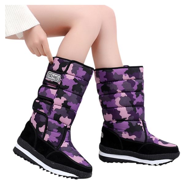 winter snow boots women waterproof wedges mid-calf boots camouflage woman shoes keep warm paltform botas mujer chaussures #30, Black
winter snow boots women waterproof wedges mid-calf boots camouflage woman shoes keep warm paltform botas mujer chaussures #30, Black